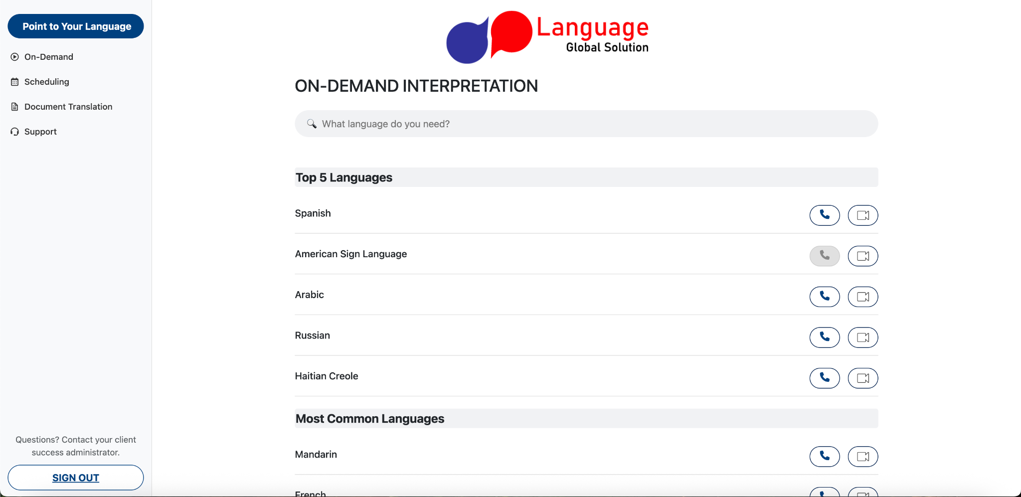 Interpreter from Computer